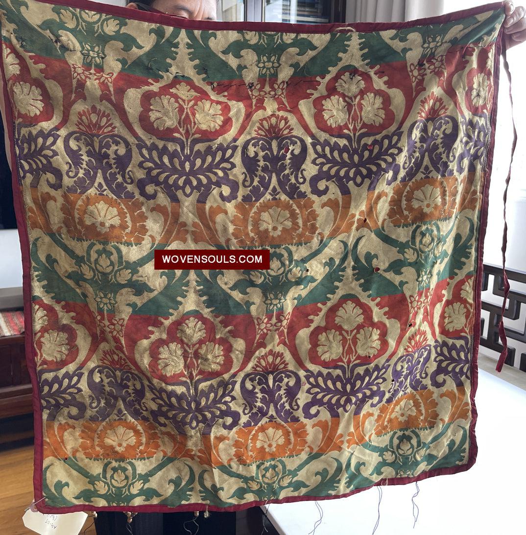 1015 SOLD - Antique Tantric Buddhist Head Priest's Ceremonial Costume - Carved Bone-WOVENSOULS Antique Textiles & Art Gallery