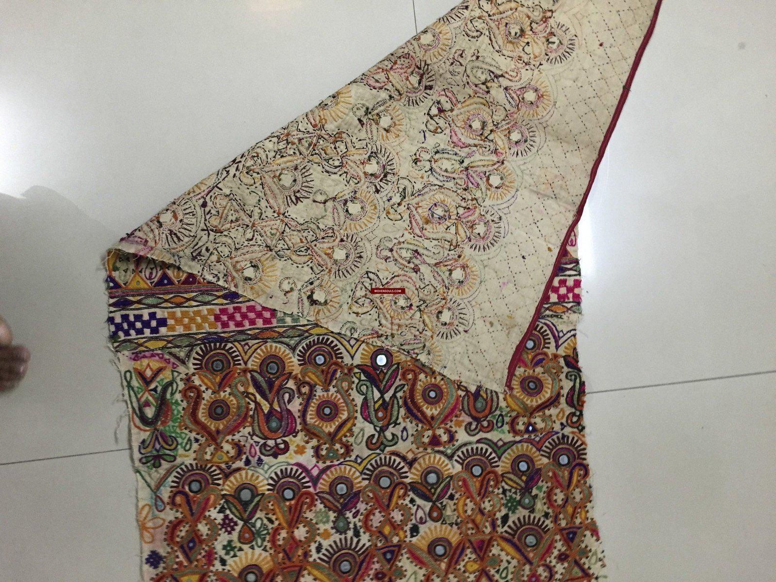 1022 SOLD Spectacular Vintage Textile Art Panel with Embroidery-WOVENSOULS-Antique-Vintage-Textiles-Art-Decor