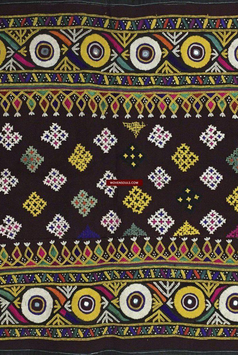 1024 SOLD Vintage Ghodiyu Cradle Cloth Embroidery Indian Textile Art-WOVENSOULS-Antique-Vintage-Textiles-Art-Decor