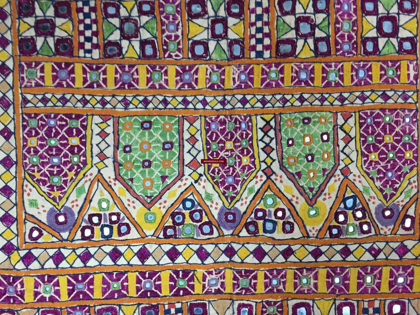 1031 Vintage Kutch Embroidery Home Decor from Gujarat-WOVENSOULS-Antique-Vintage-Textiles-Art-Decor