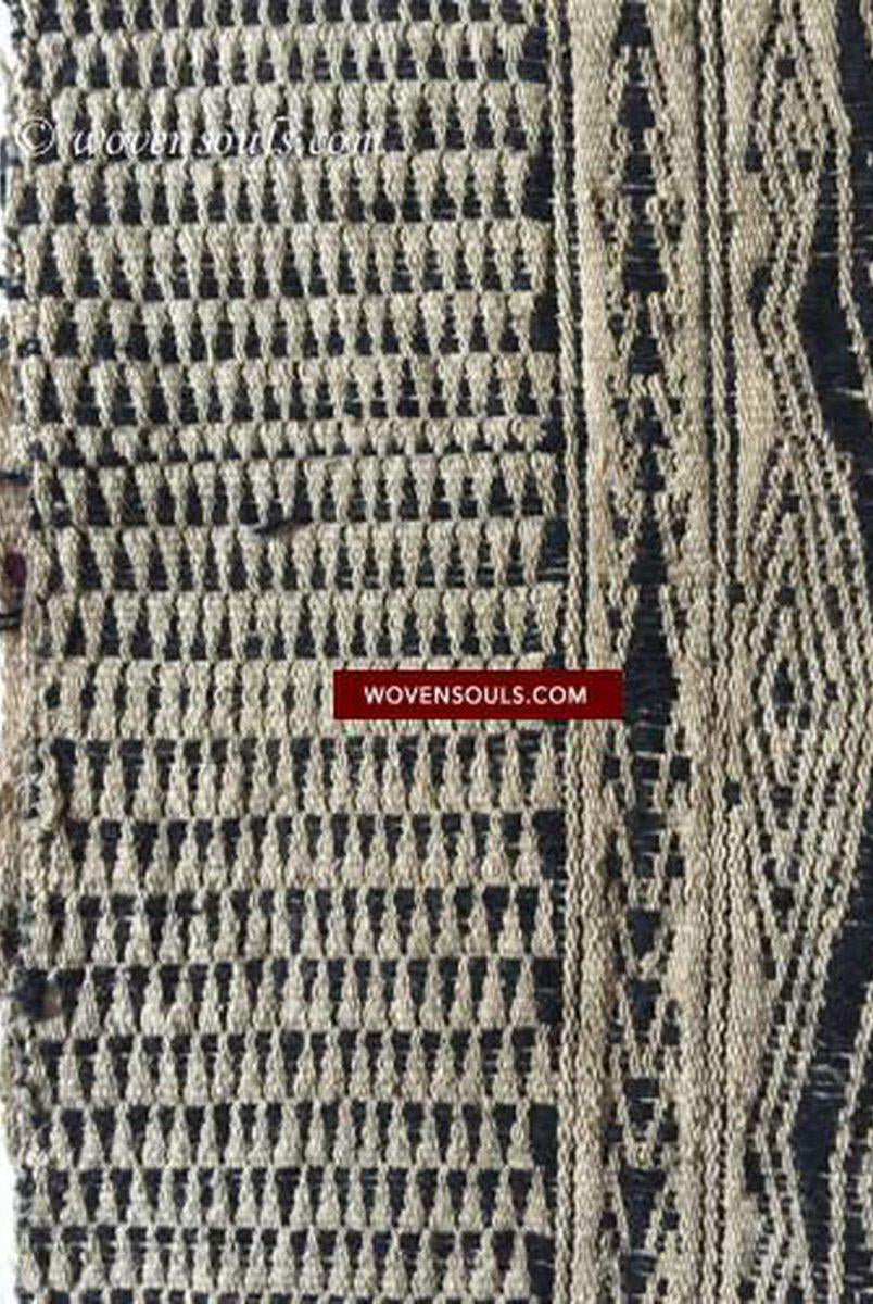 1032 Antique Batak Shaman Head Cloth - Monumental Example of Batak Weaving-WOVENSOULS-Antique-Vintage-Textiles-Art-Decor