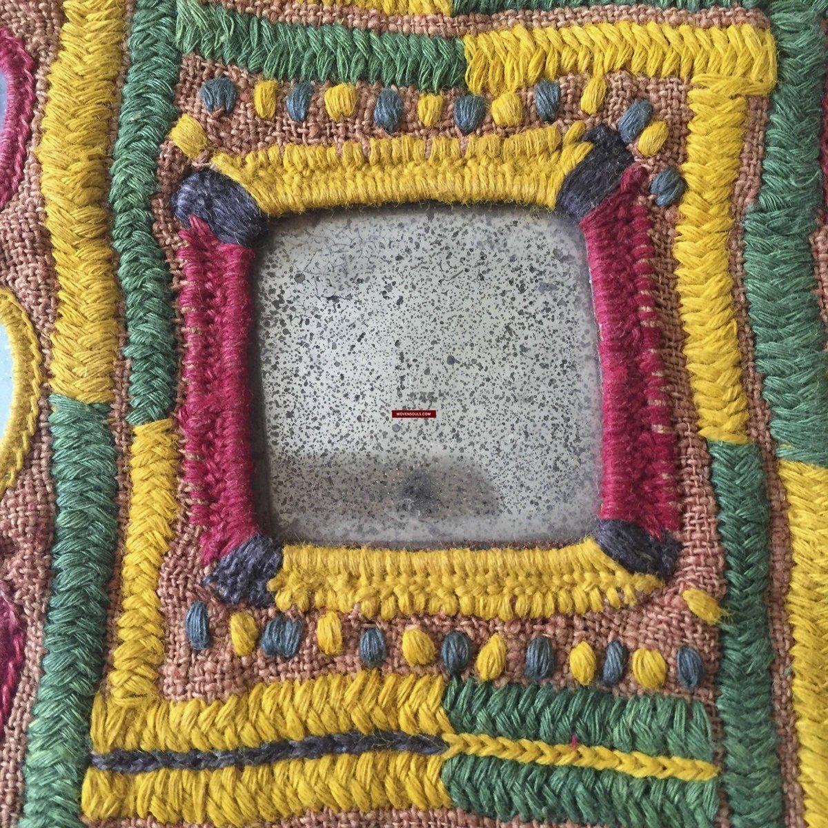 1035 SOLD Superb Antique Banjara Chaakla Wall Decor-WOVENSOULS-Antique-Vintage-Textiles-Art-Decor