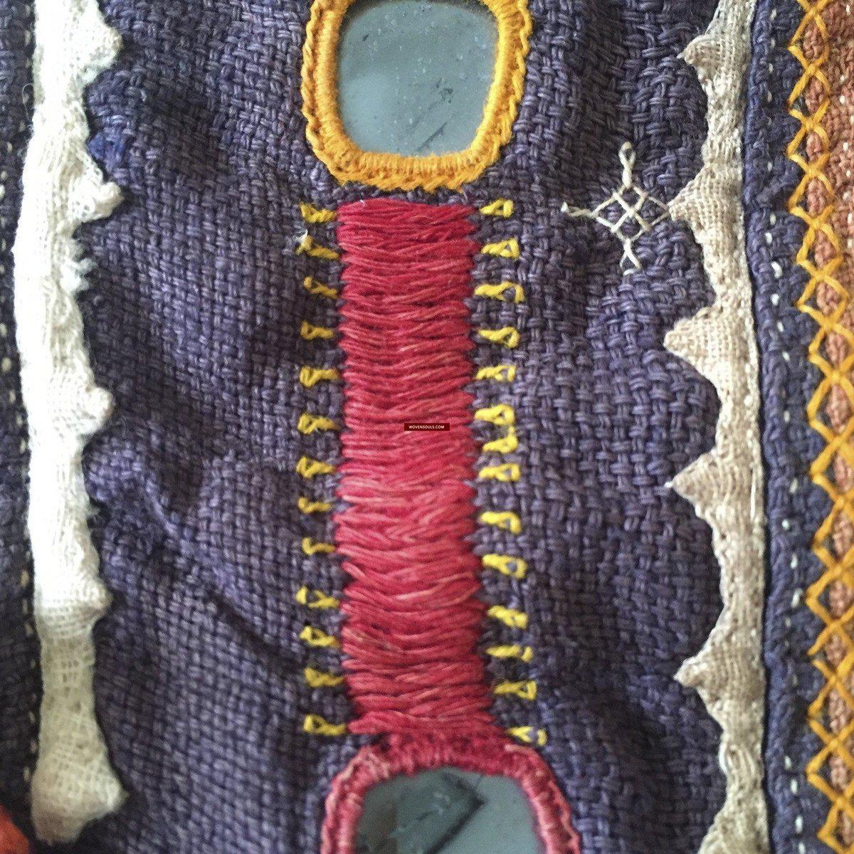 1035 SOLD Superb Antique Banjara Chaakla Wall Decor-WOVENSOULS-Antique-Vintage-Textiles-Art-Decor