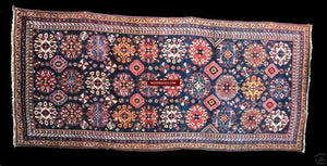 104 LARGE Lush Antique Tribal Village Rug - SOLD-WOVENSOULS-Antique-Vintage-Textiles-Art-Decor