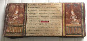 1045 Illuminated Buddhist Thai Manuscript Phra Malai with Paintings - 1800s-WOVENSOULS-Antique-Vintage-Textiles-Art-Decor