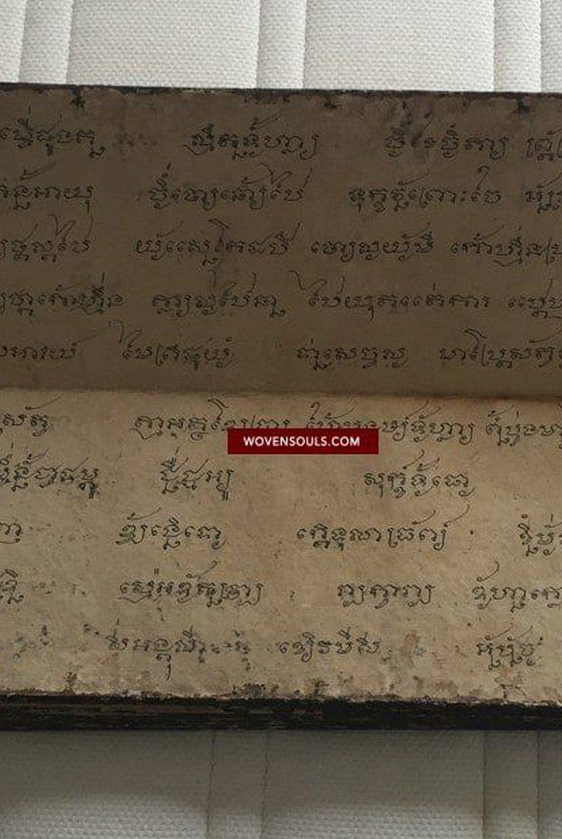 1045 Illuminated Buddhist Thai Manuscript Phra Malai with Paintings - 1800s-WOVENSOULS-Antique-Vintage-Textiles-Art-Decor