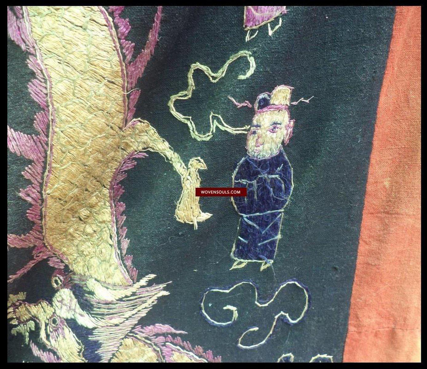 1056 Dragon Robe for Yao Shaman-WOVENSOULS-Antique-Vintage-Textiles-Art-Decor