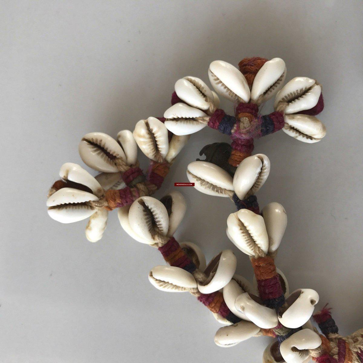 1081 Vintage Banjara Textile - Animal Bullock Horn Cover-WOVENSOULS-Antique-Vintage-Textiles-Art-Decor