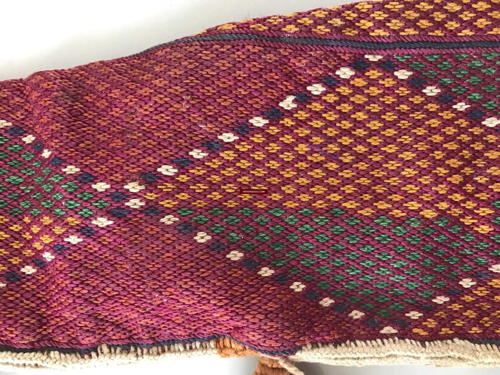 1081 Vintage Banjara Textile - Animal Bullock Horn Cover-WOVENSOULS-Antique-Vintage-Textiles-Art-Decor