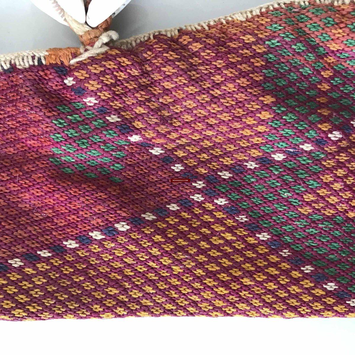 1081 Vintage Banjara Textile - Animal Bullock Horn Cover-WOVENSOULS-Antique-Vintage-Textiles-Art-Decor