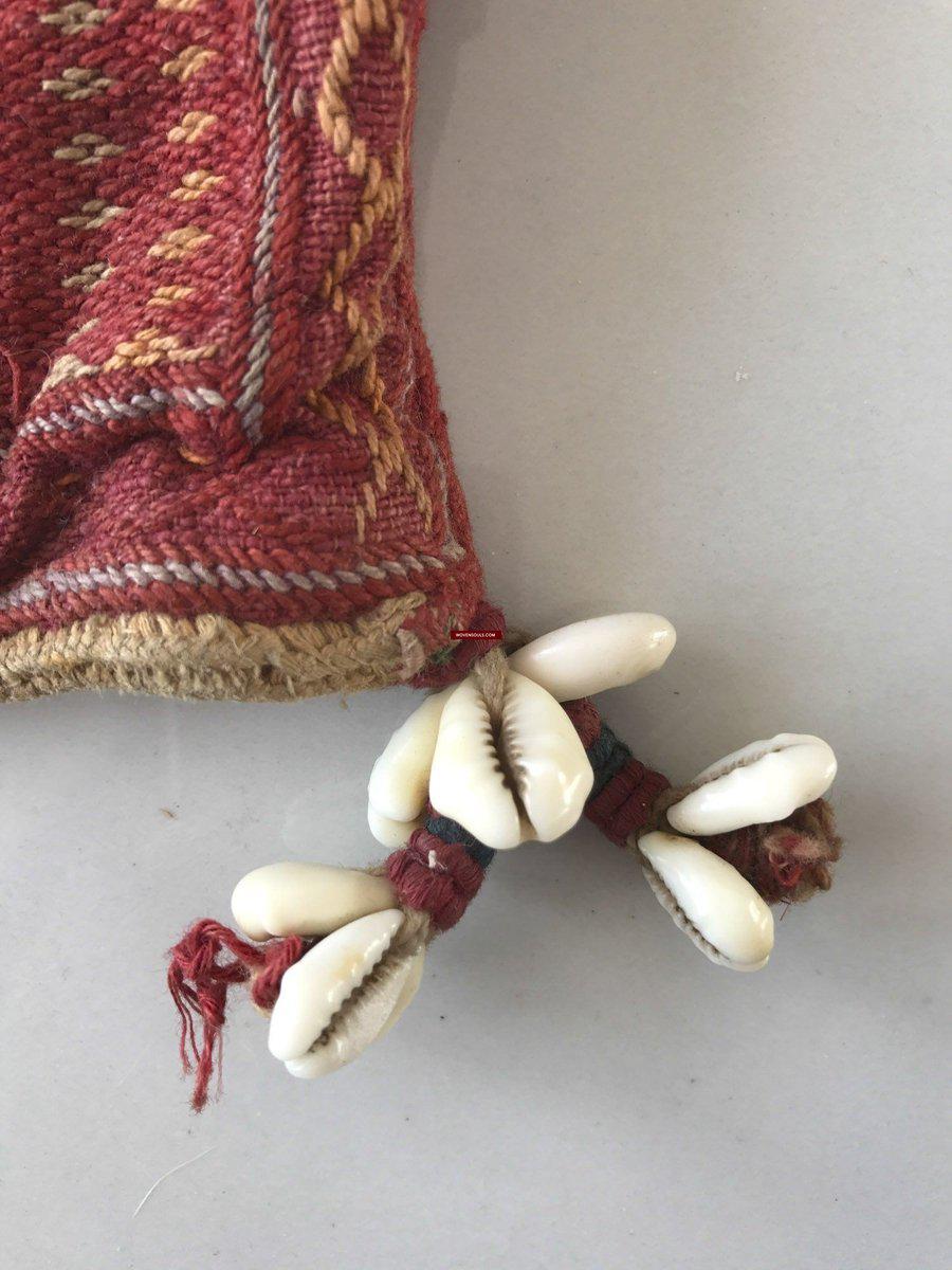 1082 SOLD Vintage Banjara Pouch for Betel Nut etc-WOVENSOULS-Antique-Vintage-Textiles-Art-Decor