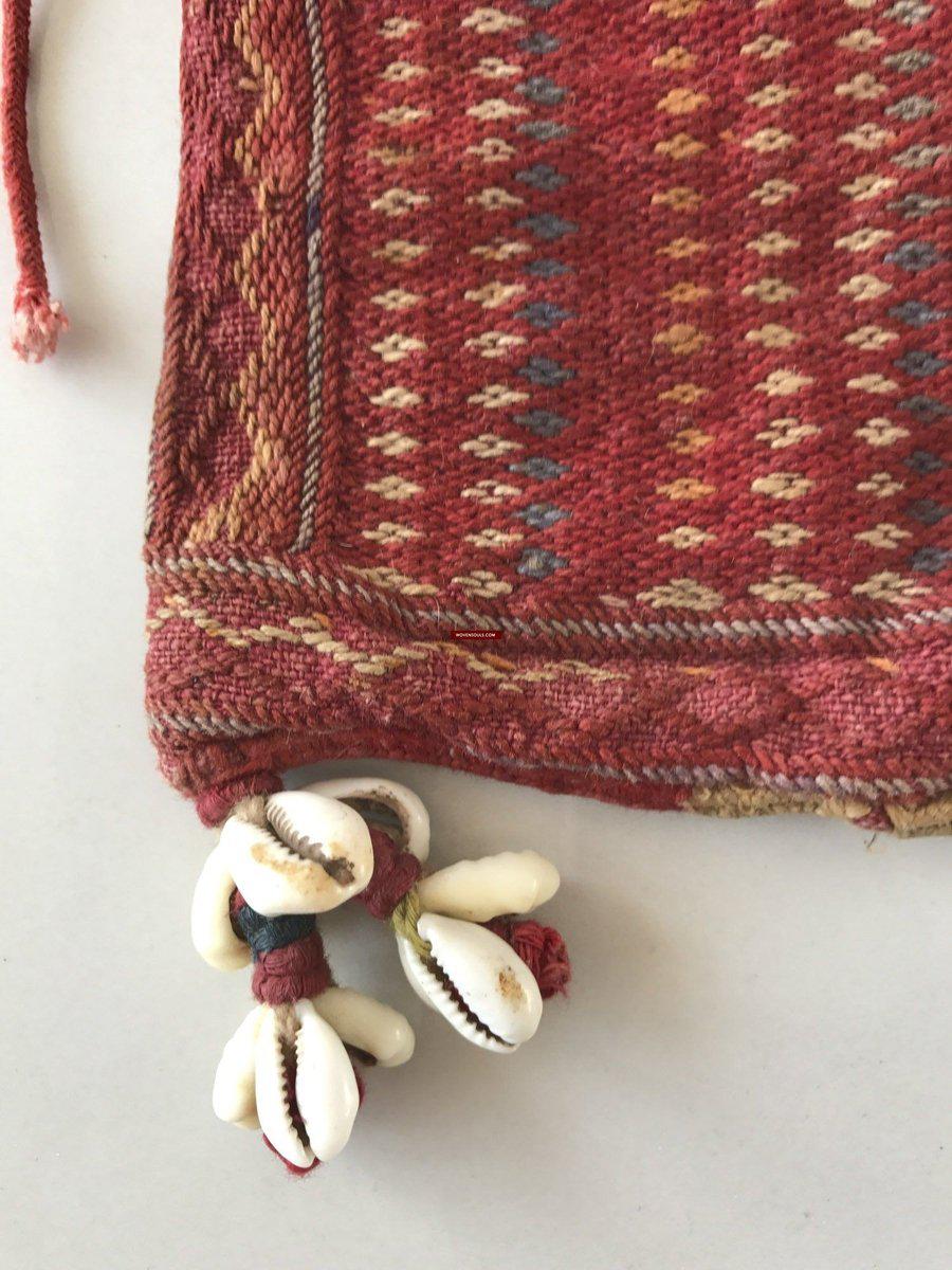 1082 SOLD Vintage Banjara Pouch for Betel Nut etc-WOVENSOULS-Antique-Vintage-Textiles-Art-Decor