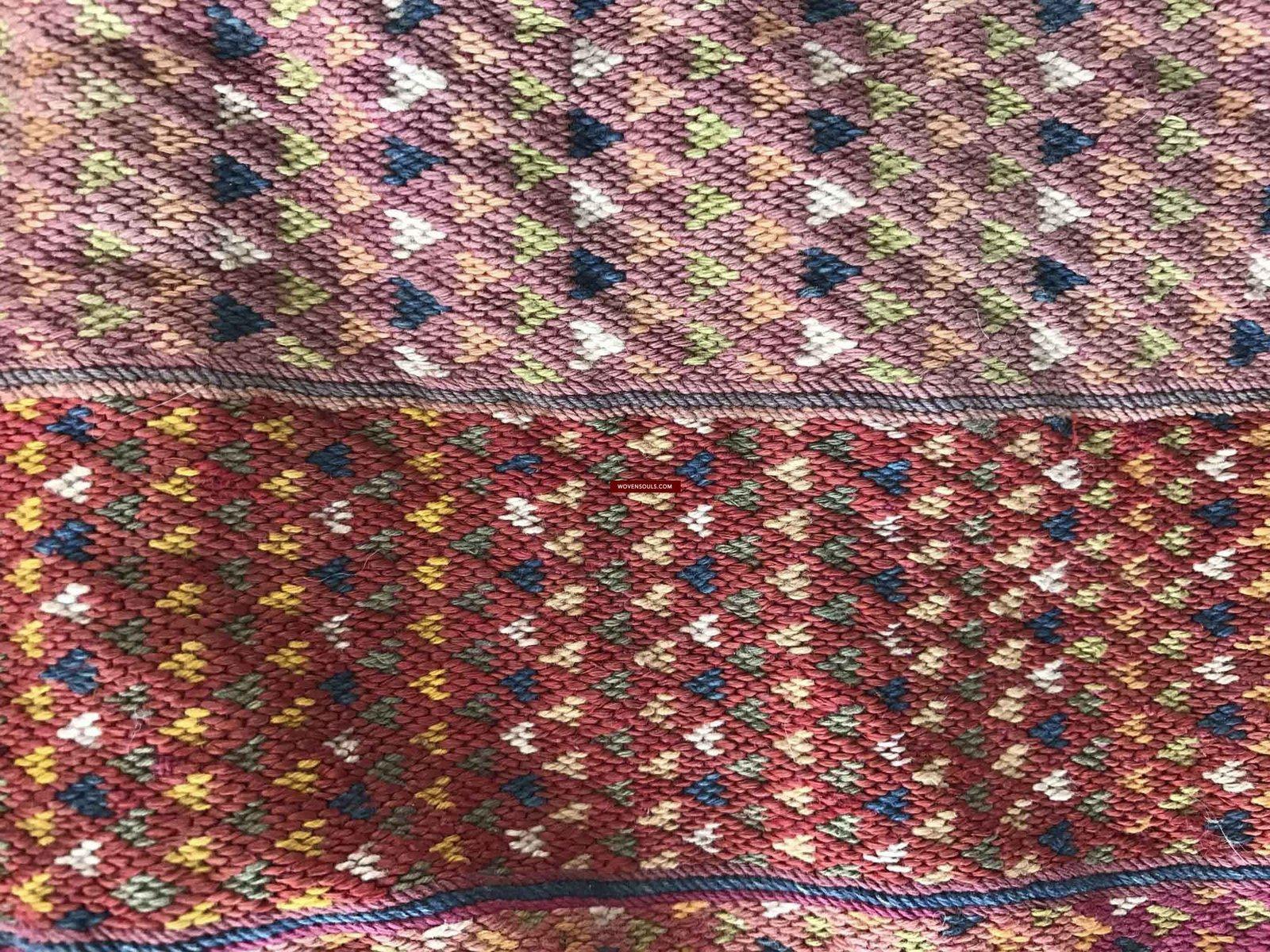 1086 Vintage Banjara Textile - ANimal Bullock Horn Cover - B-WOVENSOULS-Antique-Vintage-Textiles-Art-Decor