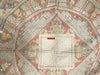 1095 SOLD Large Antique Myanmar Mandala Spirit Cloth Painting - Astrological Calendar-WOVENSOULS-Antique-Vintage-Textiles-Art-Decor
