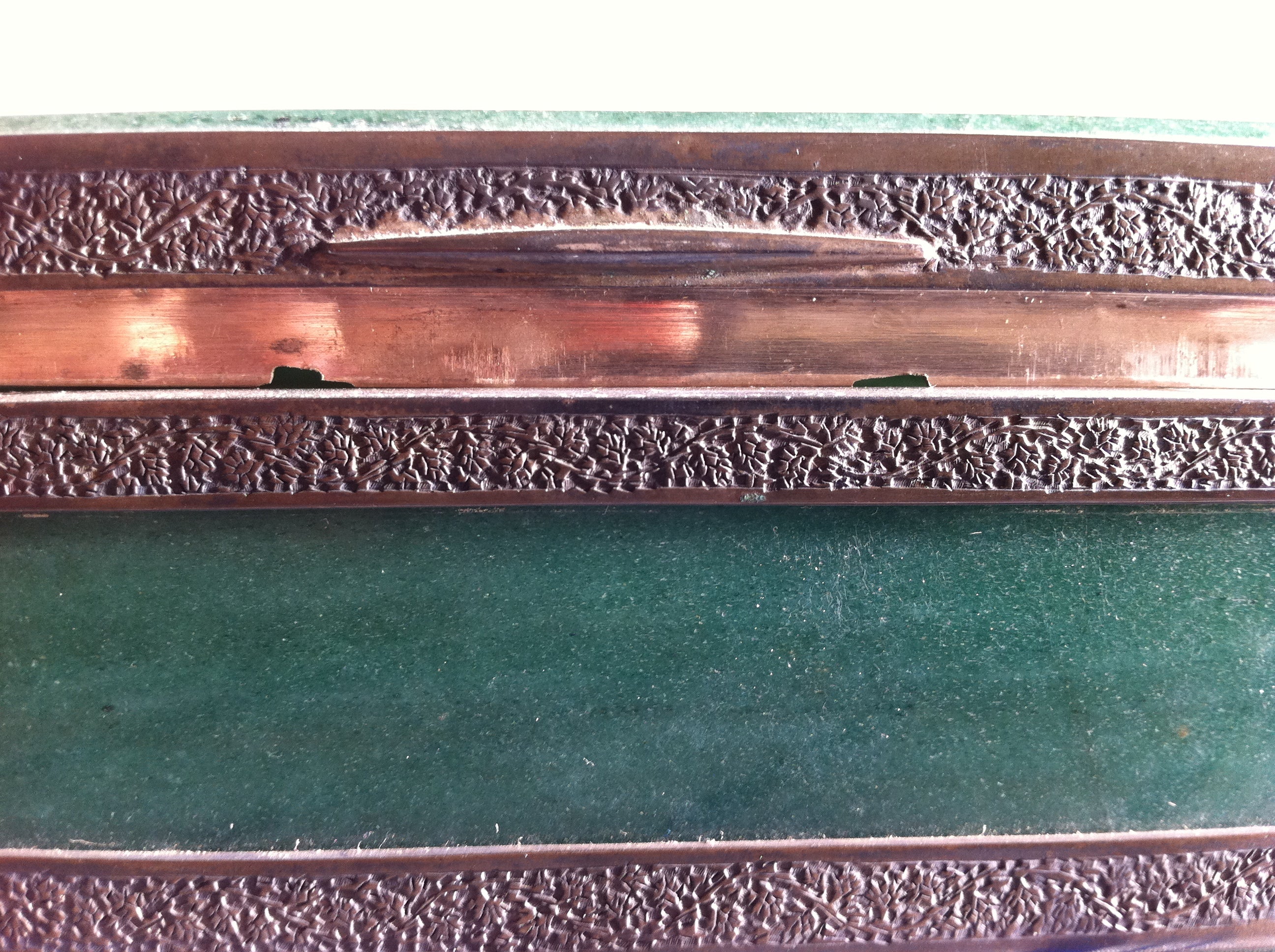 900 Old Parsi Zoroastrian Heirloom Box with Silver & Jade? Quartz?-WOVENSOULS Antique Textiles & Art Gallery