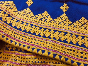 1103 SOLD Vintage Sindh Tunic Fragment with Superb Embroidery-WOVENSOULS-Antique-Vintage-Textiles-Art-Decor