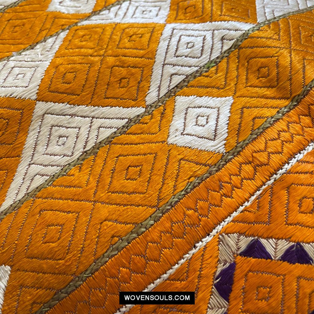 1105 Superb Barfi Bagh Phulkari-WOVENSOULS Antique Textiles & Art Gallery