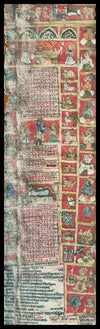 1109 Old Astrological Birth Chart - Janam Patri - Raja Bhom Era Manuscript-WOVENSOULS-Antique-Vintage-Textiles-Art-Decor