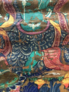 1112 Antique Buddhist Thangka Painting Art, Mongolia-WOVENSOULS-Antique-Vintage-Textiles-Art-Decor