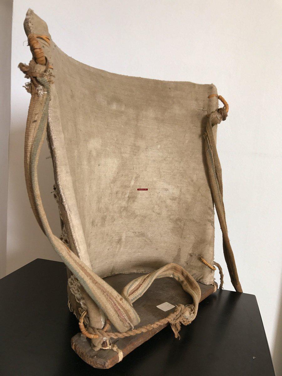 1113 Rare Antique Dayak Borneo Baby Carrier With Sea Shells-WOVENSOULS-Antique-Vintage-Textiles-Art-Decor