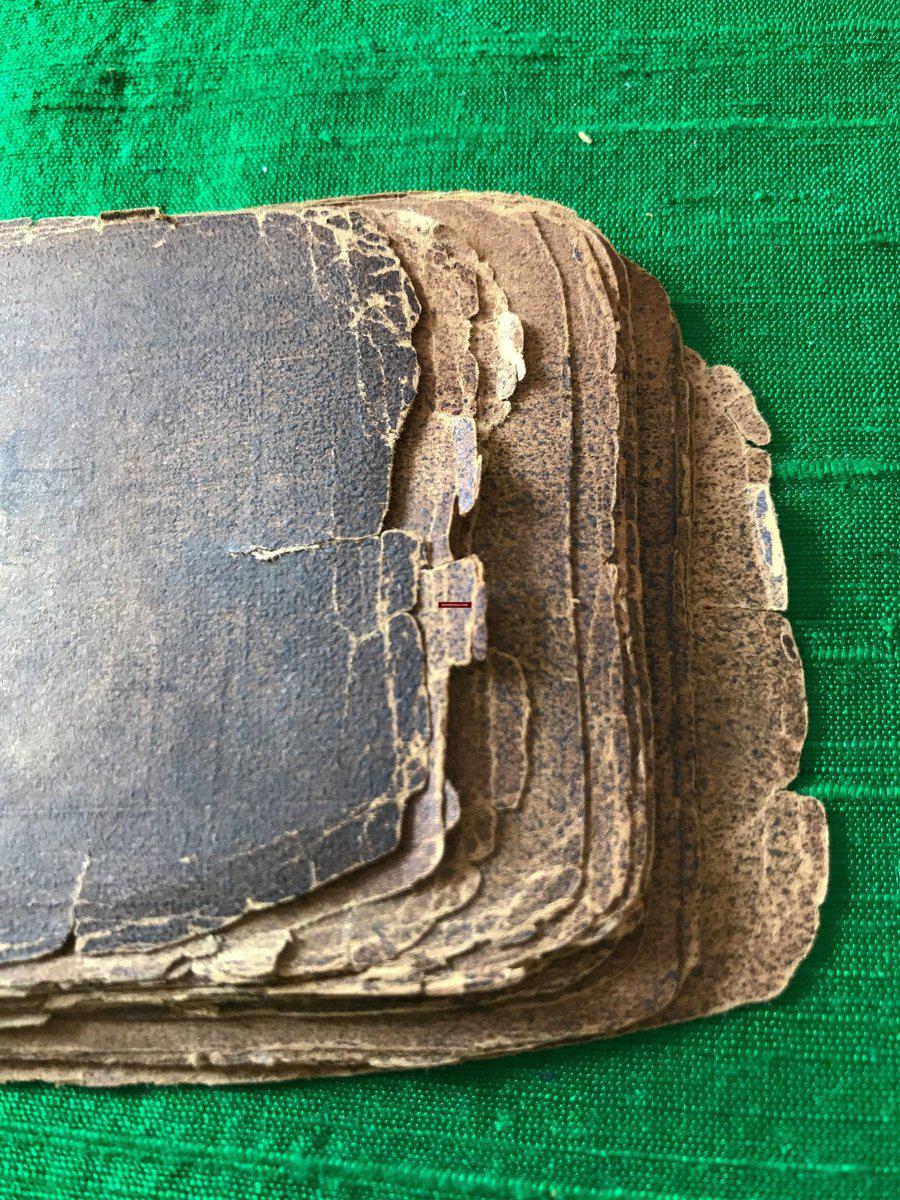 1116 Antique Tibetan Wood Block Printed Manuscript with Hand colored figures-WOVENSOULS-Antique-Vintage-Textiles-Art-Decor