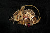 1124 Old Gold Nath Bridal Nose Jewelry-WOVENSOULS-Antique-Vintage-Textiles-Art-Decor