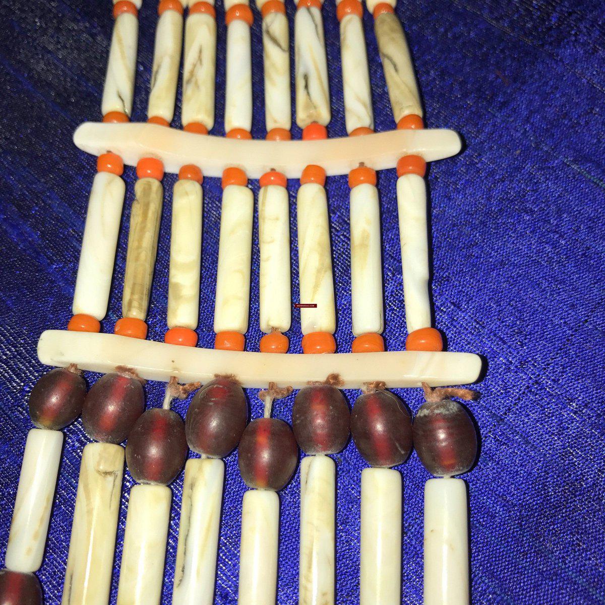 1130 Vintage Naga Tribal Bead Necklace-WOVENSOULS-Antique-Vintage-Textiles-Art-Decor