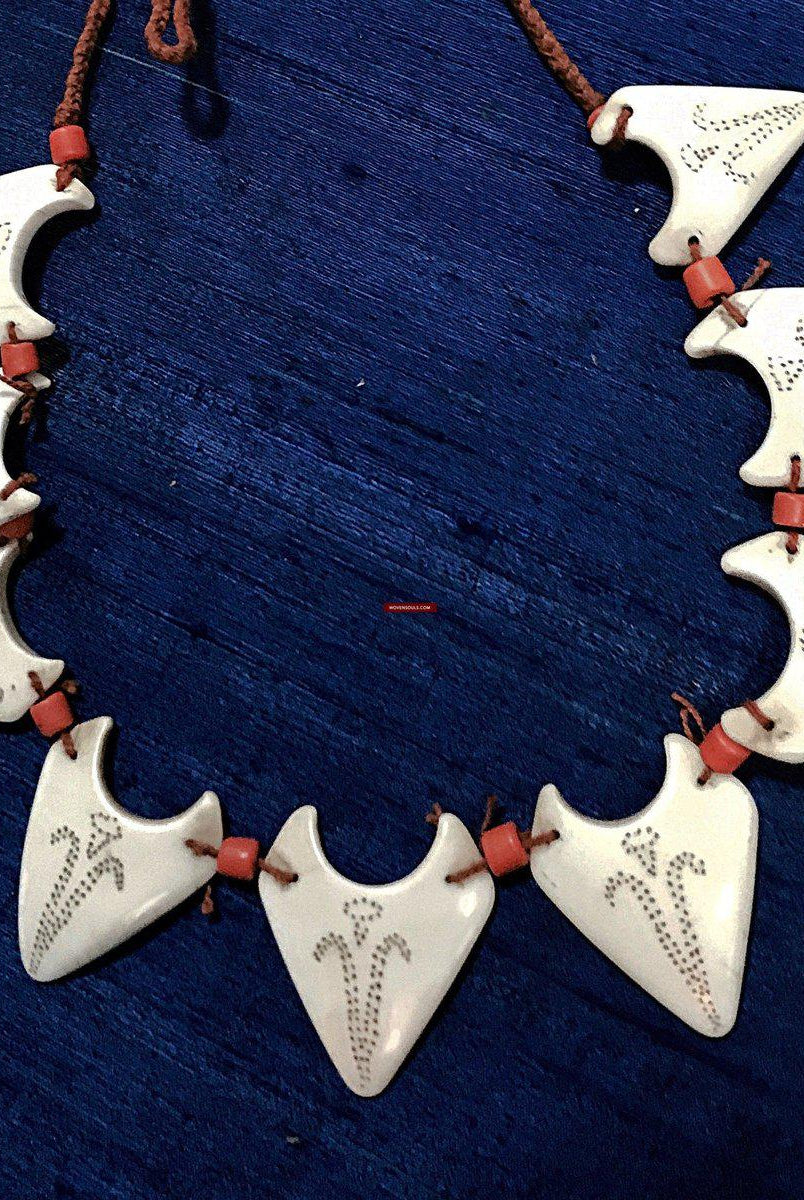 1133 SOLD Old Naga Tribal Bead Jewelry - Superb Accessory-WOVENSOULS-Antique-Vintage-Textiles-Art-Decor