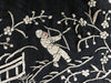 1141 Antique Double Sided Embroidery Manila Manton - Cantonese Embroidery with Lifestyle Scenes-WOVENSOULS-Antique-Vintage-Textiles-Art-Decor