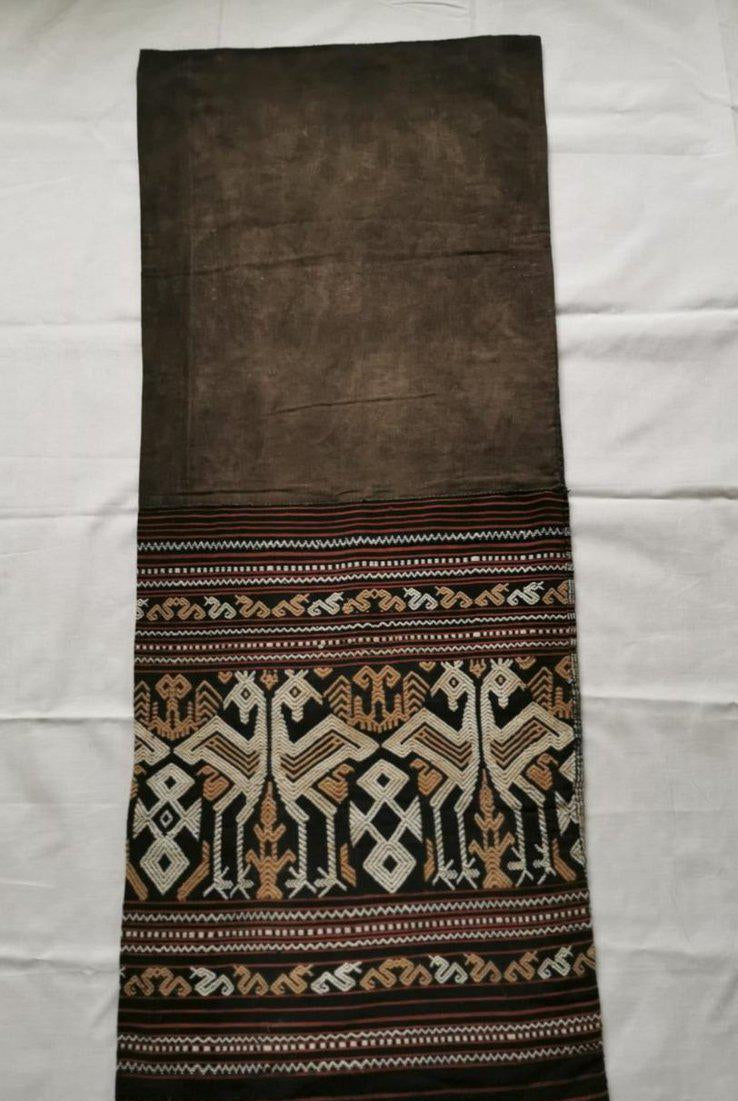 1144 Superb Old Sumba Ceremonial Weaving with Shells & Beads Lau Wuti Kau-WOVENSOULS-Antique-Vintage-Textiles-Art-Decor