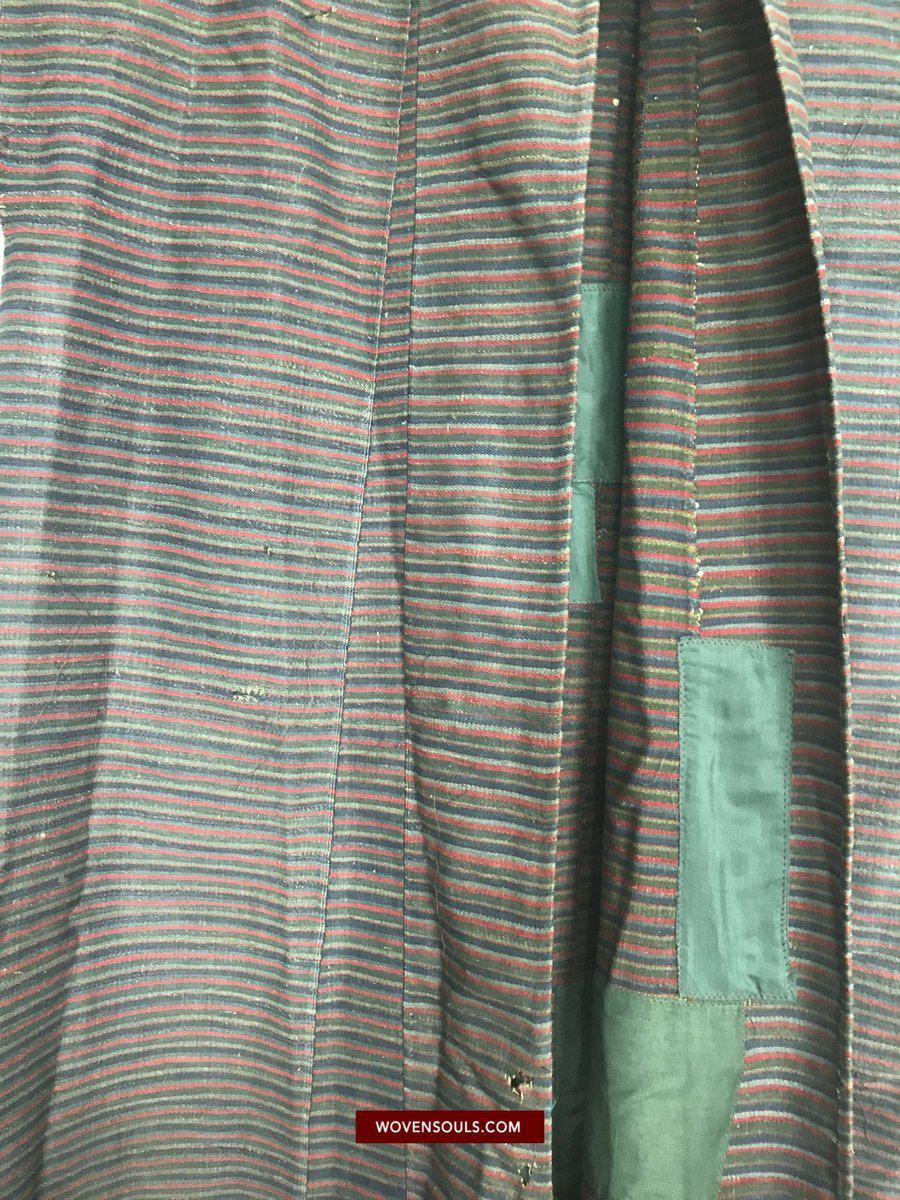 1164 Antique Tibetan Coat with superfine weave-WOVENSOULS-Antique-Vintage-Textiles-Art-Decor