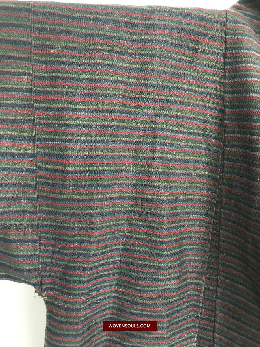 1164 Antique Tibetan Coat with superfine weave-WOVENSOULS-Antique-Vintage-Textiles-Art-Decor