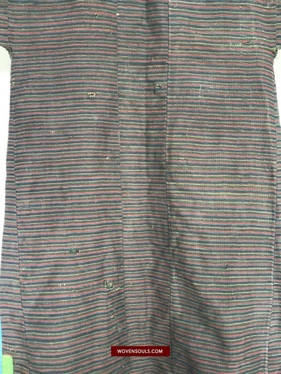 1164 Antique Tibetan Coat with superfine weave-WOVENSOULS-Antique-Vintage-Textiles-Art-Decor