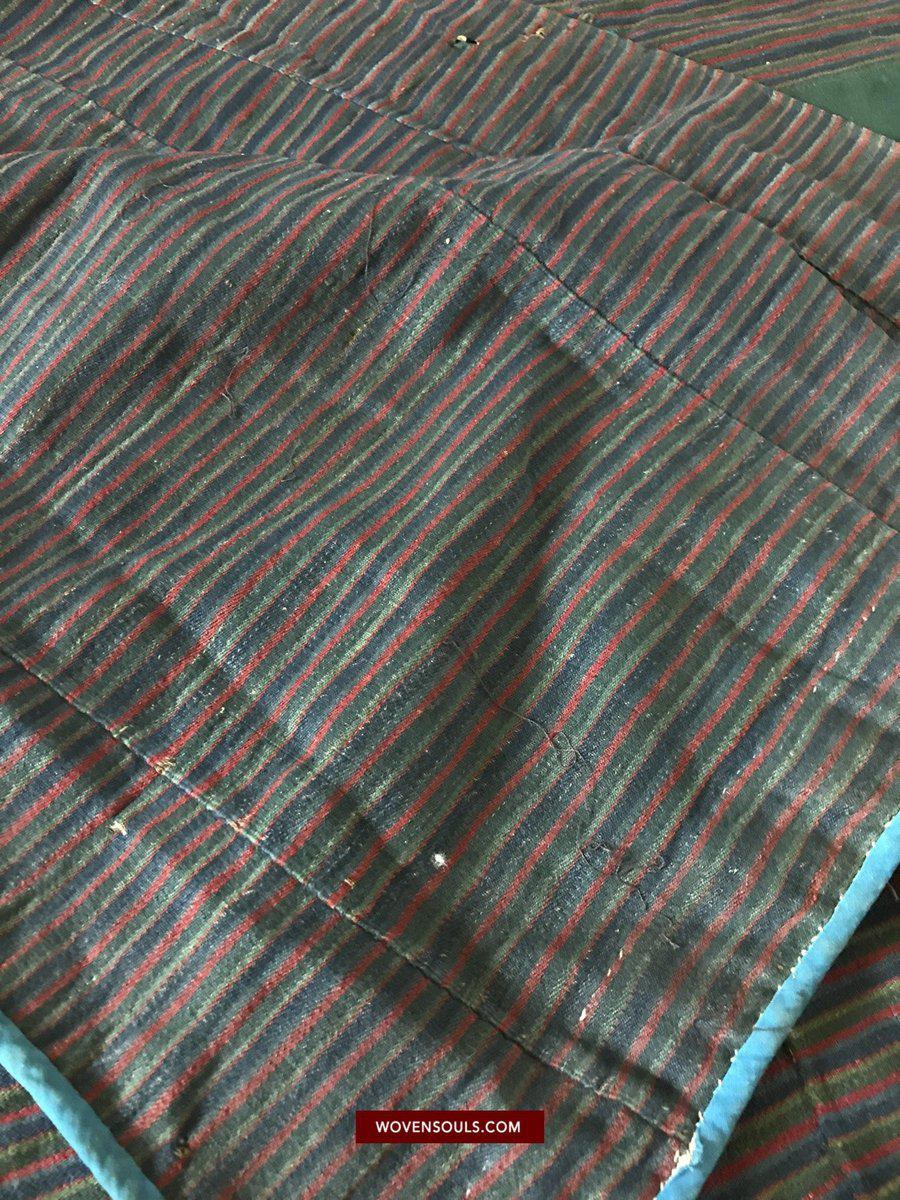 1164 Antique Tibetan Coat with superfine weave-WOVENSOULS-Antique-Vintage-Textiles-Art-Decor