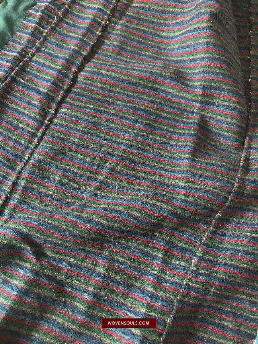 1164 Antique Tibetan Coat with superfine weave-WOVENSOULS-Antique-Vintage-Textiles-Art-Decor