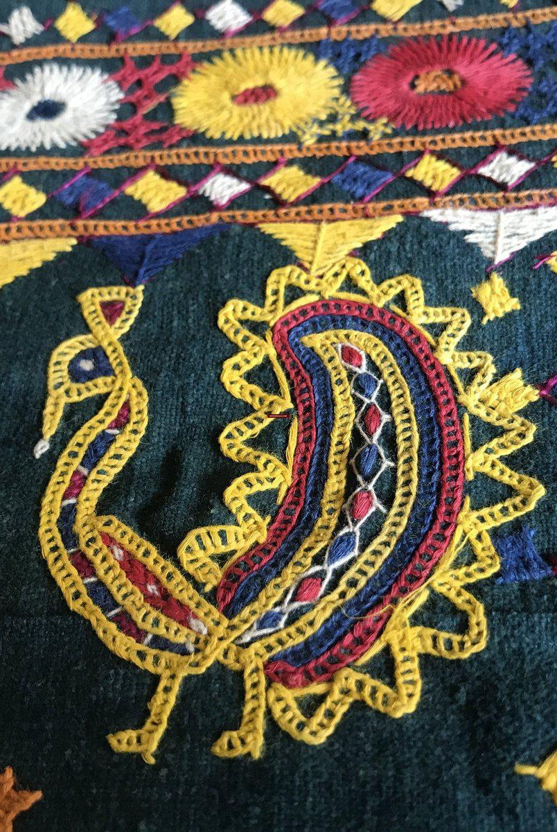 1172 Vintage Ghodiyu berceau tissu broderie indien Textile Art-WOVENSOULS-Antique-Vintage-Textiles-Art-Décor