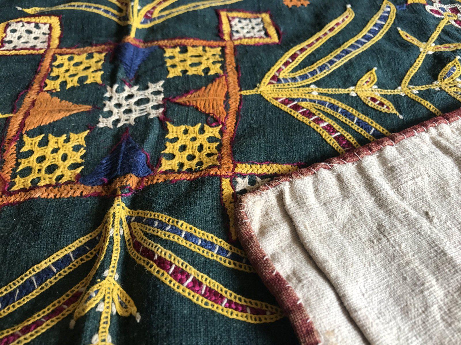 1172 Vintage Ghodiyu Cradle Cloth Embroidery Indian Textile Art-WOVENSOULS-Antique-Vintage-Textiles-Art-Decor