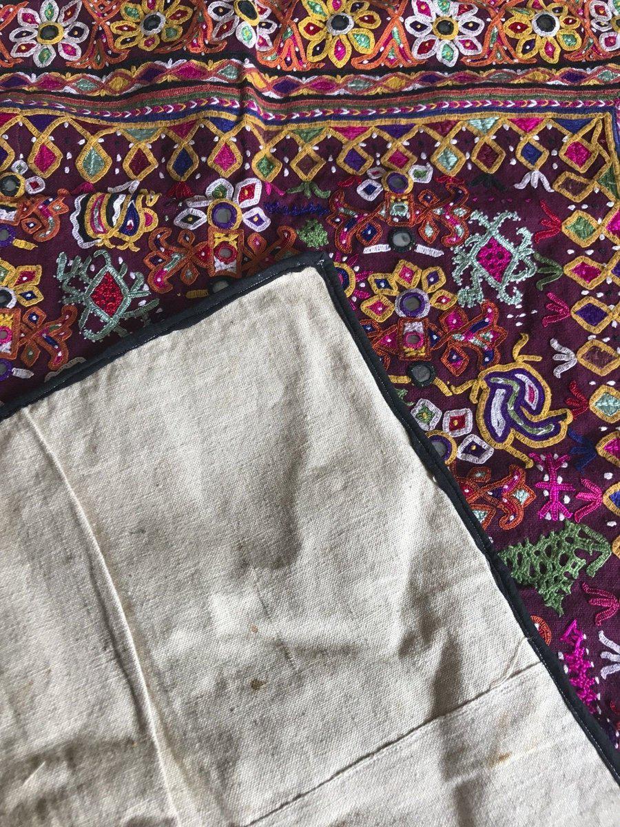 1173 Vintage Ghodiyu Cradle Cloth Embroidery Indian Textile Art-WOVENSOULS-Antique-Vintage-Textiles-Art-Decor