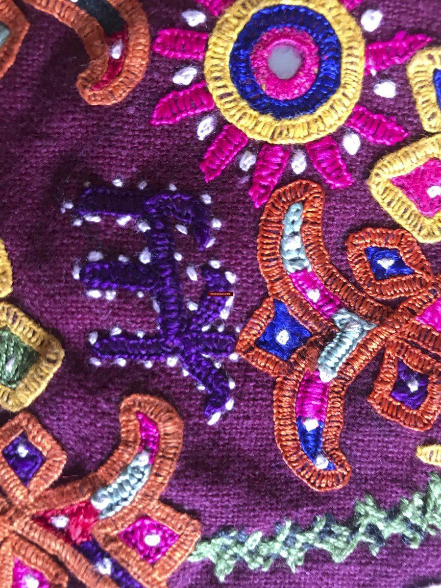 1173 Vintage Ghodiyu Cradle Cloth Embroidery Indian Textile Art-WOVENSOULS-Antique-Vintage-Textiles-Art-Decor