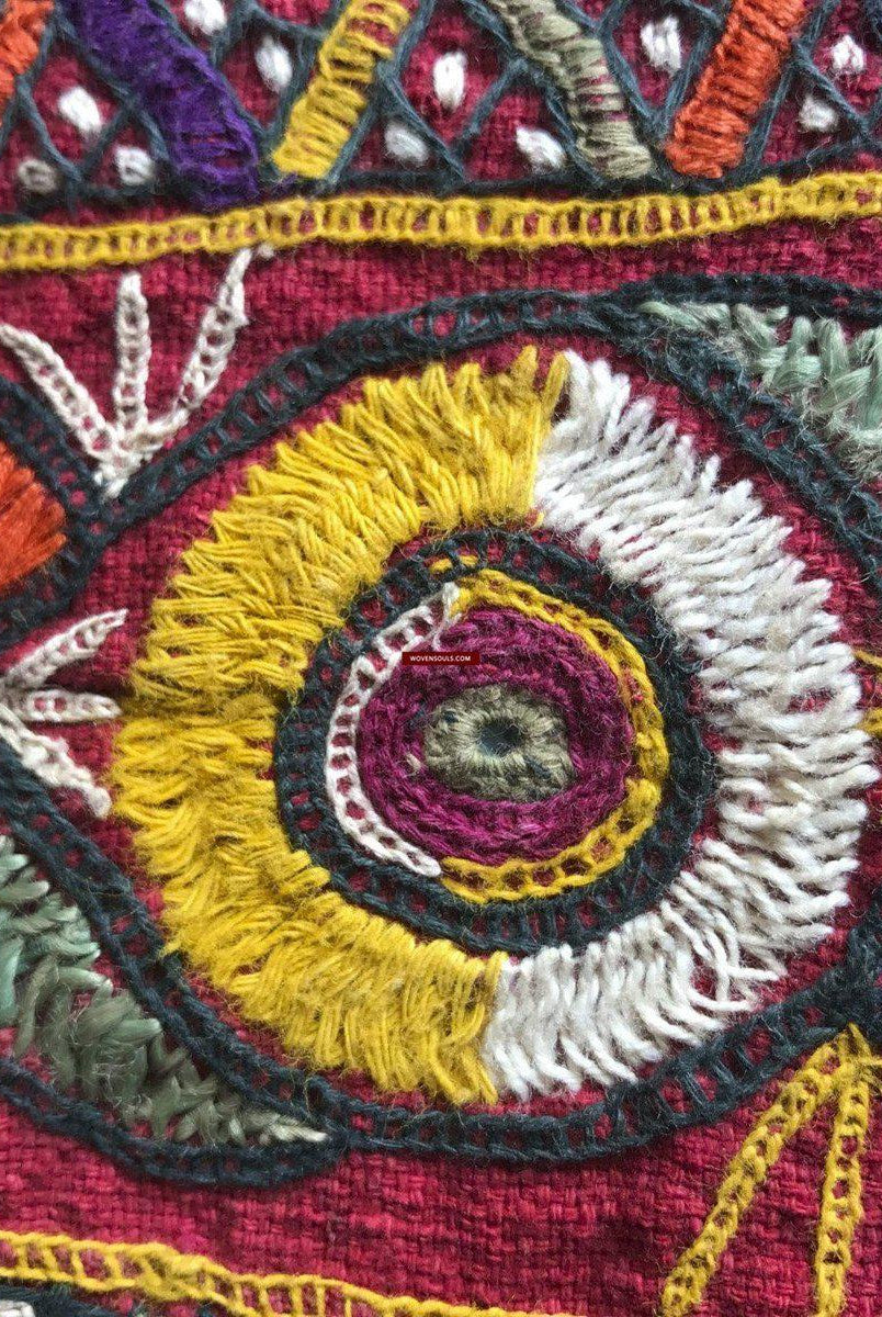 1174 Vintage Ghodiyu berceau tissu broderie indien Textile Art-WOVENSOULS-Antique-Vintage-Textiles-Art-Décor