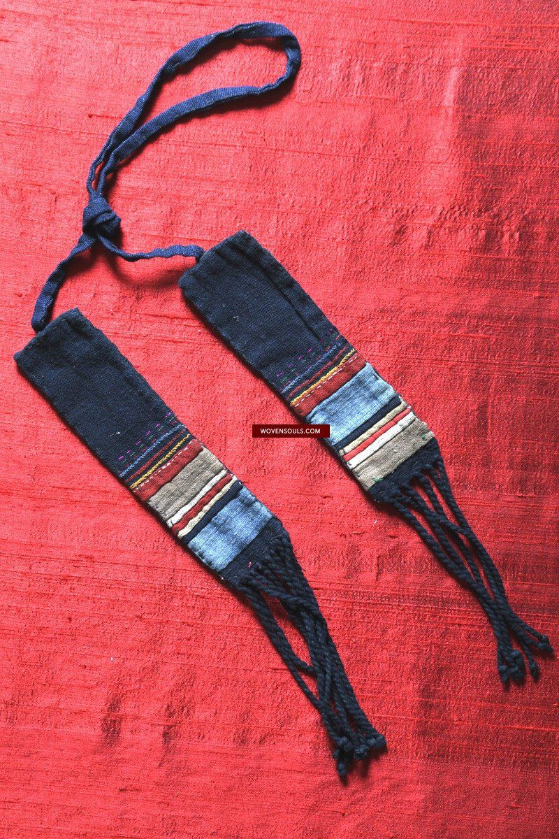119 Vintage Akha Hilltribe Textile Ornament-WOVENSOULS-Antique-Vintage-Textiles-Art-Decor