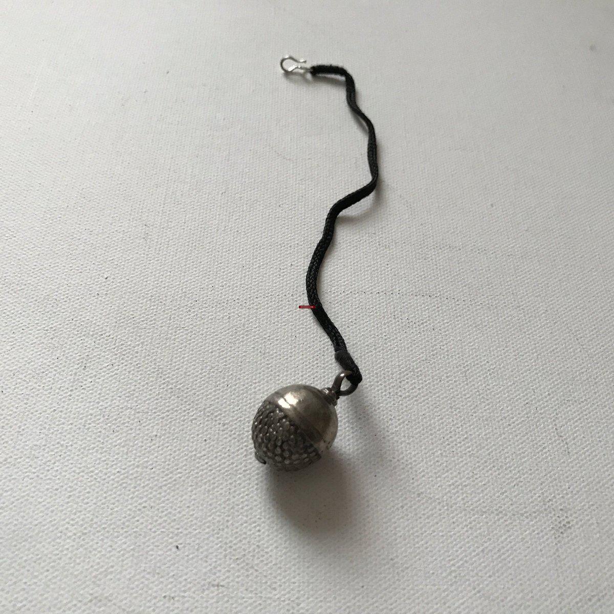 1209 - Silver Borlo Forehead Ornament Rajasthan-WOVENSOULS-Antique-Vintage-Textiles-Art-Decor