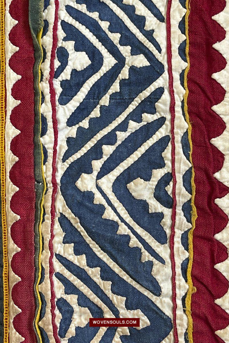 1216 Rare Vintage Ceremonial Camel Cover with Embroidery - Sindh / Rajasthan-WOVENSOULS-Antique-Vintage-Textiles-Art-Decor