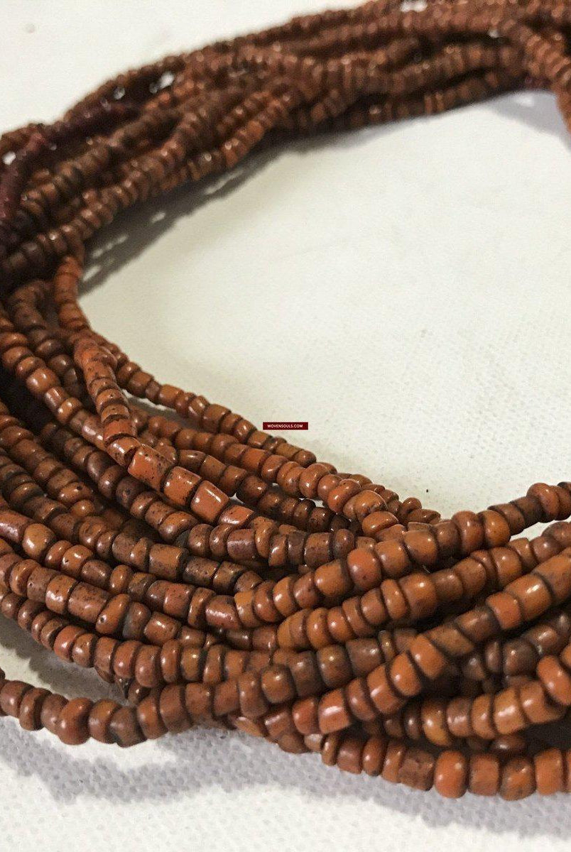 1224 - Antique Bonda Tribal Venetian Glass Bead Necklace - Odisha-WOVENSOULS-Antique-Vintage-Textiles-Art-Decor