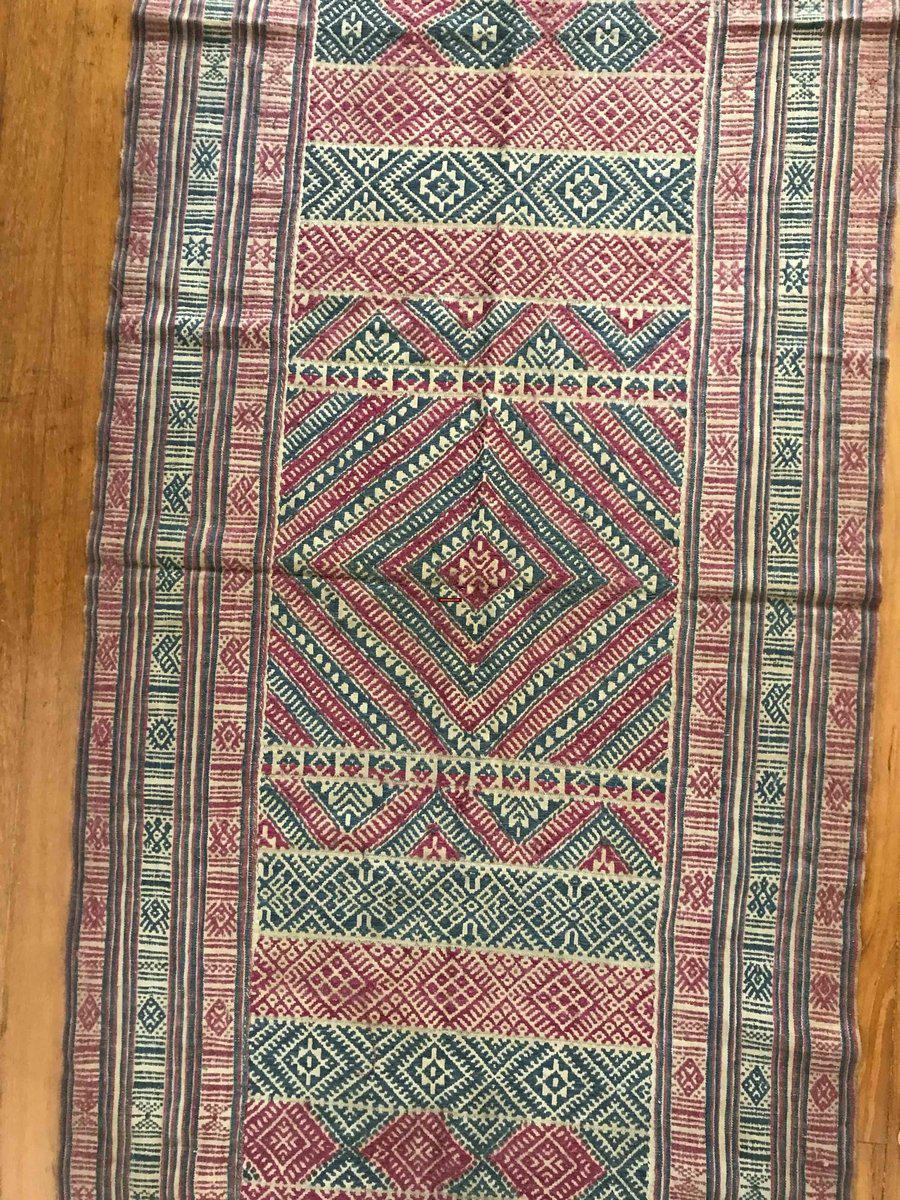 1229 Châle tissé à la main du Bhoutan de qualité musée antique-WOVENSOULS-Antique-Vintage-Textiles-Art-Décor