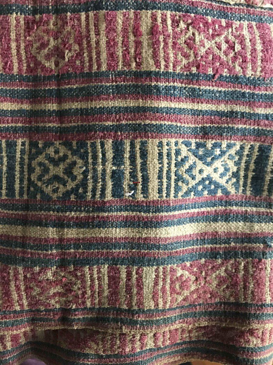 1229 Châle tissé à la main du Bhoutan de qualité musée antique-WOVENSOULS-Antique-Vintage-Textiles-Art-Décor