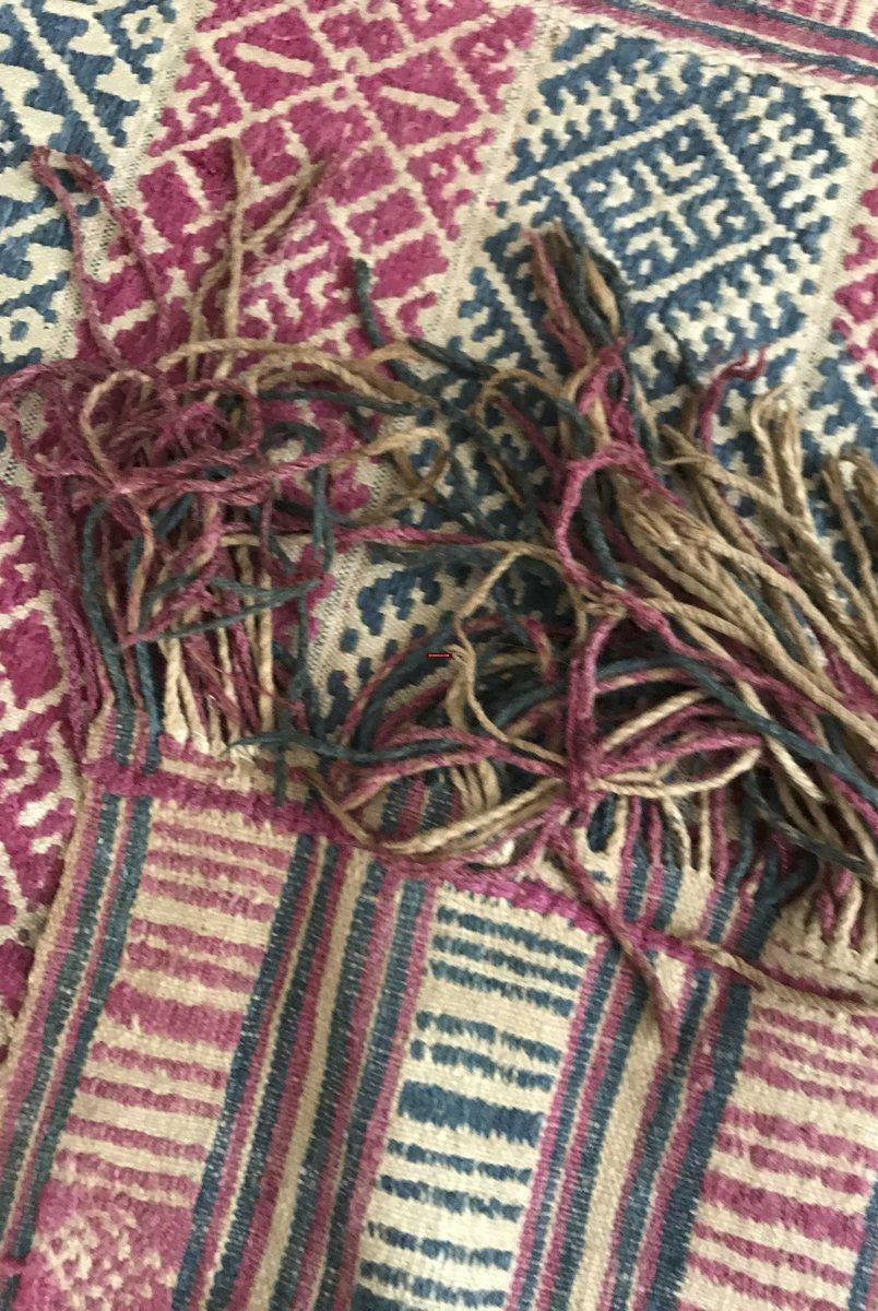 1229 Antiker handgewebter Schal in Museumsqualität aus Bhutan-WOVENSOULS-Antike-Vintage-Textilien-Kunst-Dekor