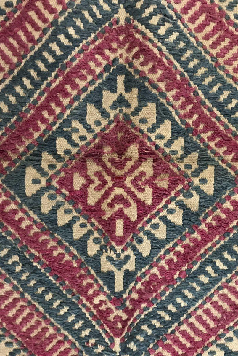 1229 Antiker handgewebter Schal in Museumsqualität aus Bhutan-WOVENSOULS-Antike-Vintage-Textilien-Kunst-Dekor