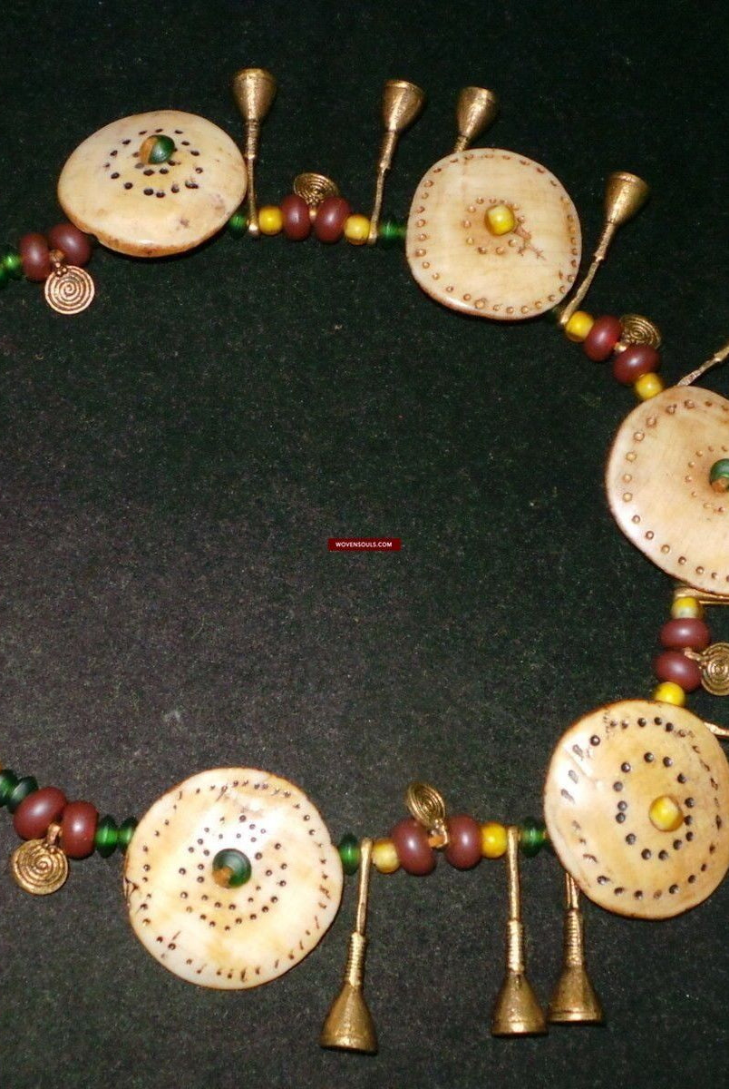 1248 Old Heirloom Naga Tribal Bead Necklace SOLD-WOVENSOULS-Antique-Vintage-Textiles-Art-Decor