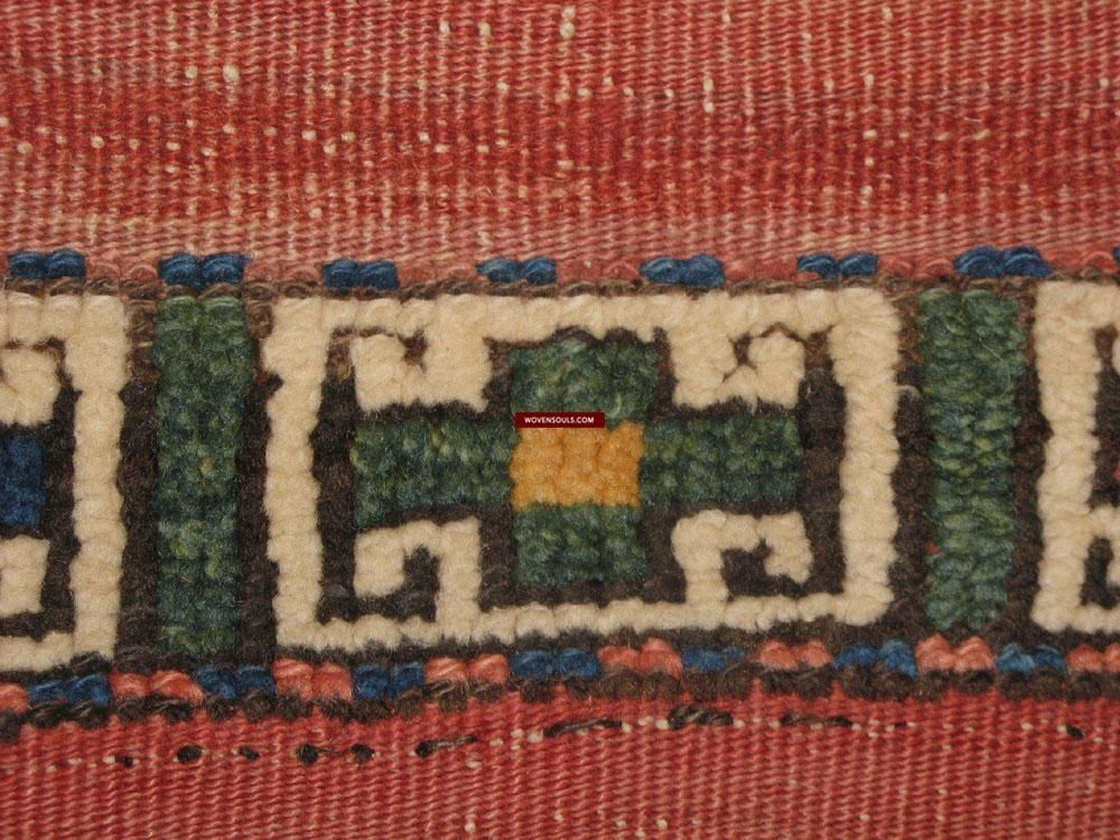 1257 Raro e antico Yuncu Kilim anatolico con fasce in pile - Galleria-2-WOVENSOULS-Arredamento artistico-tessile-vintage-antico